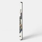 かわいい猫絵画の虎猫 iPhoneケース (左側面)