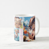 かわいい猫耳娘のカップ マグカップ コーヒーマグカップ (正面右)