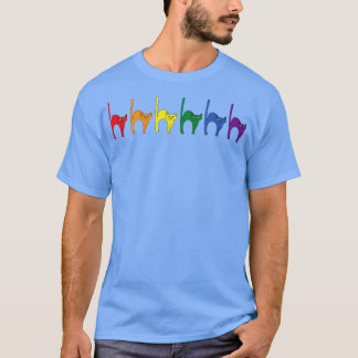 かわいい猫虹の旗 Tシャツ