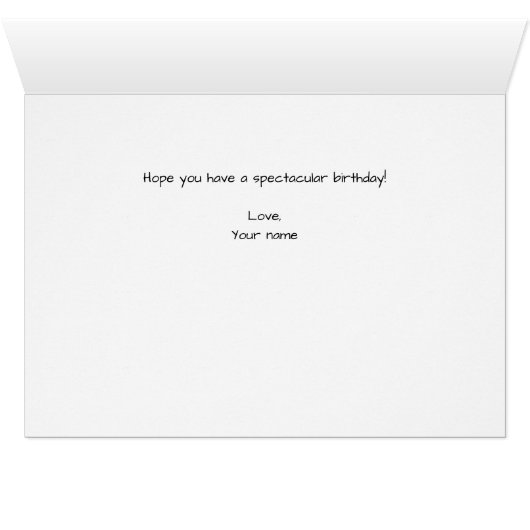 かわいい猫誕生日カード (内部横(下))