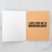 かわいい猫誕生日カード カード (内部)