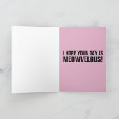 かわいい猫誕生日カード カード (内部)