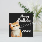 かわいい猫誕生日カード シーズンカード (スタンド正面)