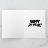 かわいい猫誕生日ビッグあいさつカード カード (内部)