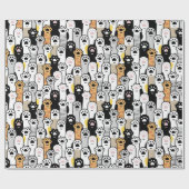 かわいい猫足ラッピング紙 ラッピングペーパー (フラット)