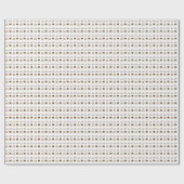 かわいい猫頭柄の柄 ラッピングペーパー (フラット)