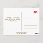 かわいい猫顔お茶の時間考え恵みズ・オブ・ユー ポストカード (裏面)