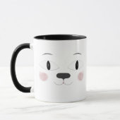 かわいい猫顔ずるそうな目 マグカップ (左)