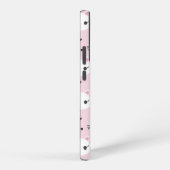かわいい猫顔とハート – かわいいピンク SAMSUNG GALAXYケース (右側面)