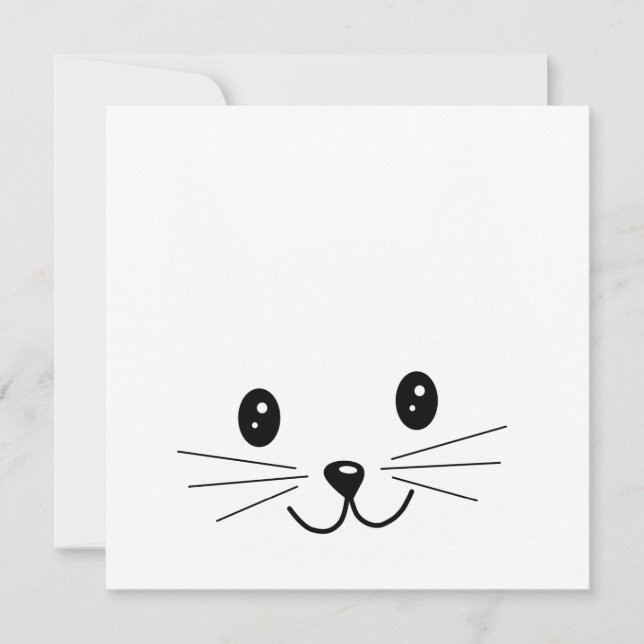 かわいい猫顔。 (正面)