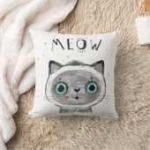 かわいい猫顔 – あなたは魔法のニャー クッション (ブランケット)