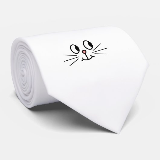 かわいい猫顔。 ネクタイ (ロール)