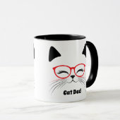 かわいい猫顔 マグカップ (正面右)