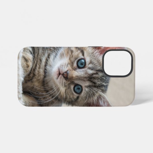 かわいい猫顔 iPhoneケース (裏面横)