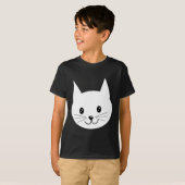 かわいい猫顔。 Tシャツ (正面フル)
