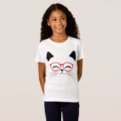 かわいい猫顔 Tシャツ (正面フル)