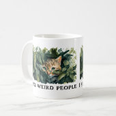 かわいい猫風変わりと人引用文 コーヒーマグカップ (正面左)
