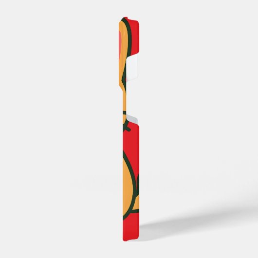 かわいい猫食べのスイカ – かわいいiPhone 14 Pro iPhoneケース (左側面)