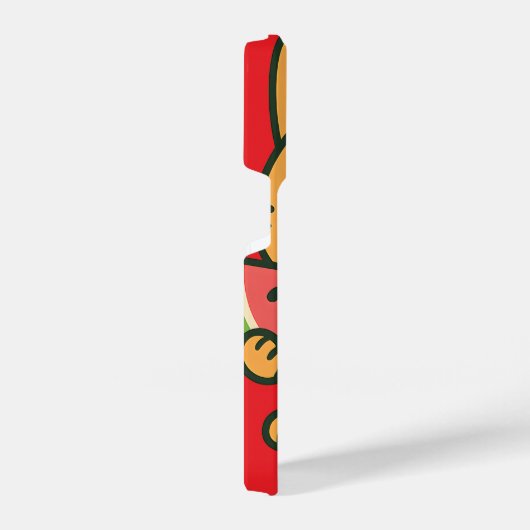 かわいい猫食べのスイカ – かわいいiPhone 14 Pro iPhoneケース (右側面)