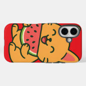 かわいい猫食べのスイカ – iPhone おもしろい C Case-Mate iPhoneケース (裏面 (横))