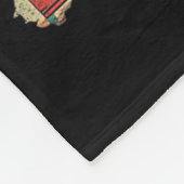 かわいい猫食べラーメンヴィンテージ日本のM フリースブランケット (角)