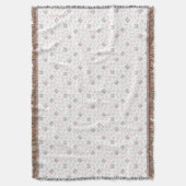 かわいい猫骨 スローブランケット (正面縦)