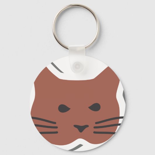 かわいい猫2 キーホルダー (正面)