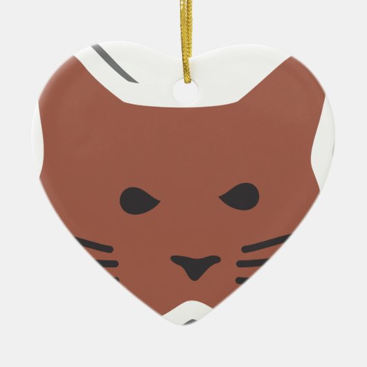かわいい猫2 セラミックオーナメント (正面)