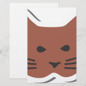 かわいい猫2 便箋 (正面/裏面)