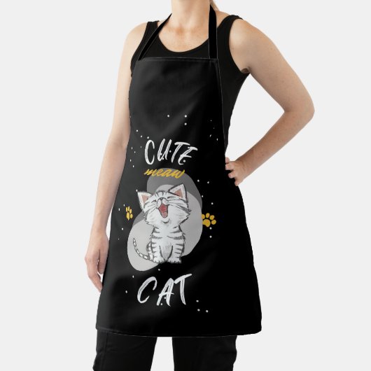 かわいい猫 エプロン (インサイチュ)