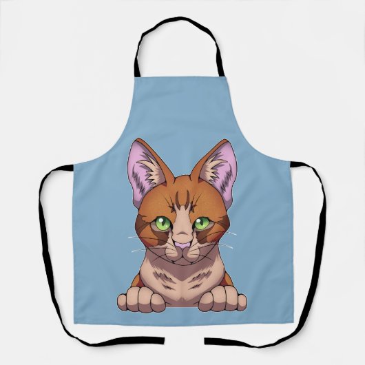 かわいい猫 エプロン (正面)