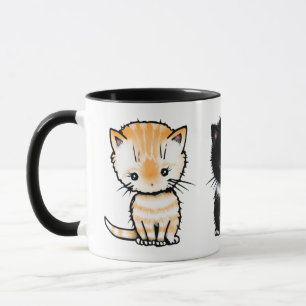 かわいい猫 オレンジタビー タキシード猫 グレータビー マグカップ