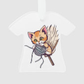 かわいい猫 オーナメント (裏面)