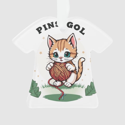 かわいい猫 オーナメント (正面)