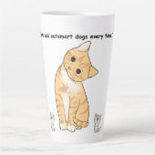 かわいい猫 カフェラテマグ (正面)