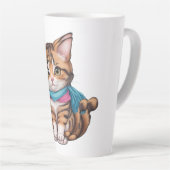 かわいい猫 カフェラテマグ (右アングル)