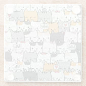 かわいい猫 ガラスコースター (裏面)