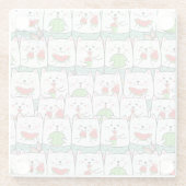 かわいい猫 ガラスコースター (裏面)