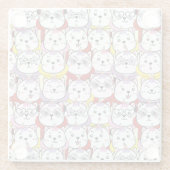 かわいい猫 ガラスコースター (裏面)