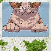 かわいい猫 キッチンタオル (折り畳み)