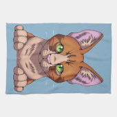 かわいい猫 キッチンタオル (横)
