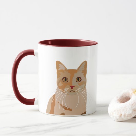 かわいい猫 キティ ネコ マグカップ (ドーナツ)