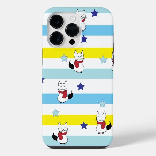 かわいい猫 キティ 猫 iPhoneケース (裏面)