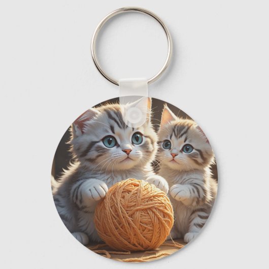 かわいい猫 キーホルダー (正面)