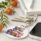 かわいい猫 キーホルダー (正面右)