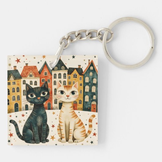 かわいい猫 キーホルダー (裏面)