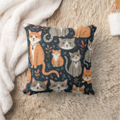 かわいい猫 クッション (ブランケット)