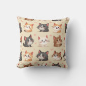 かわいい猫 クッション (正面)