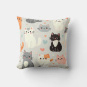 かわいい猫 クッション (正面)