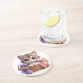 かわいい猫 コースター (側面)